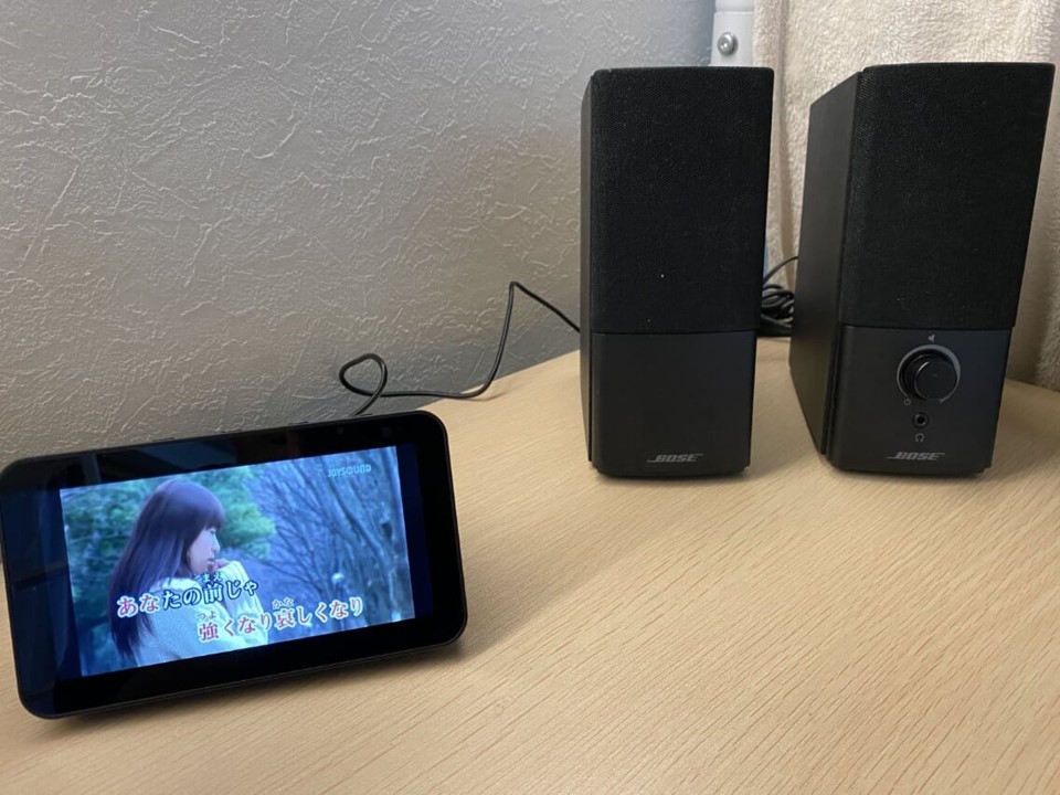 Echo Showと有線スピーカー接続